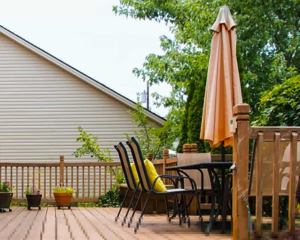 Backyard Deck Installation