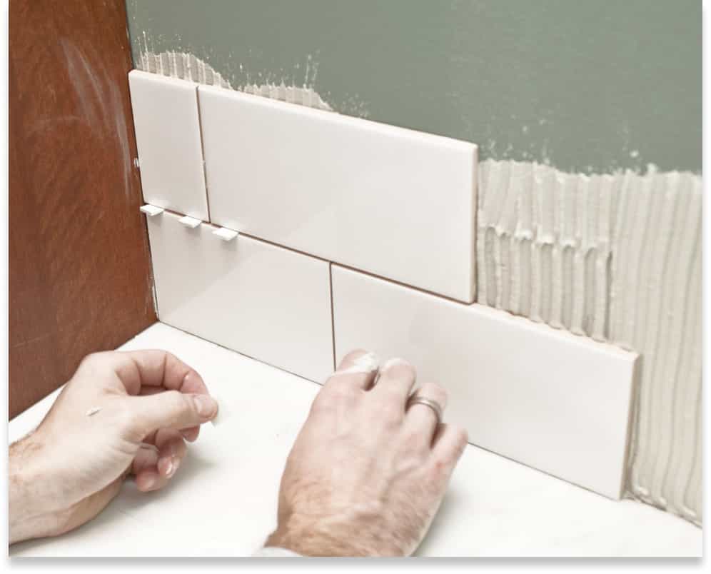 Tile Installation remodel project by RENOVA Contractors