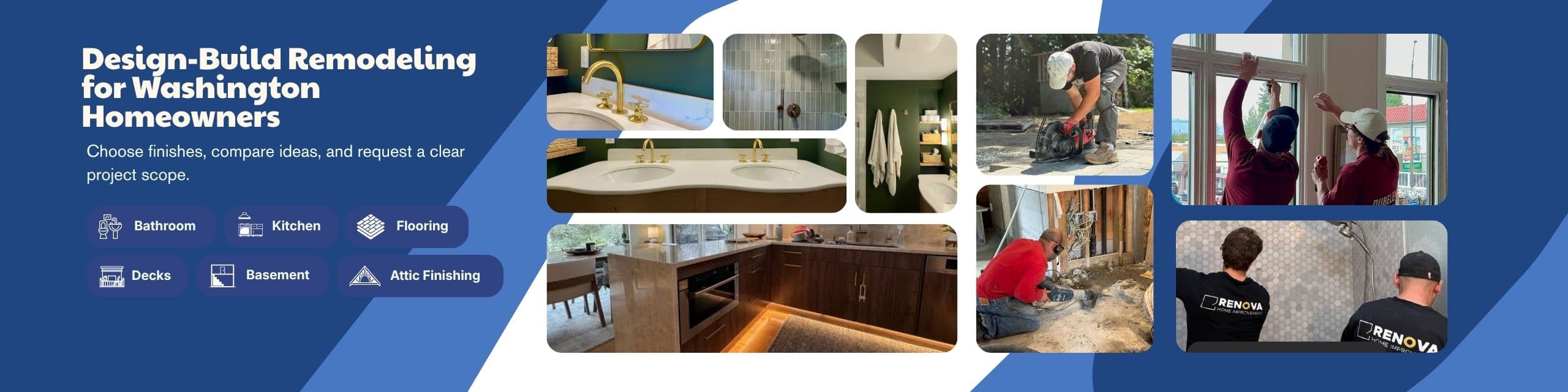 Residential home remodeling in Washington