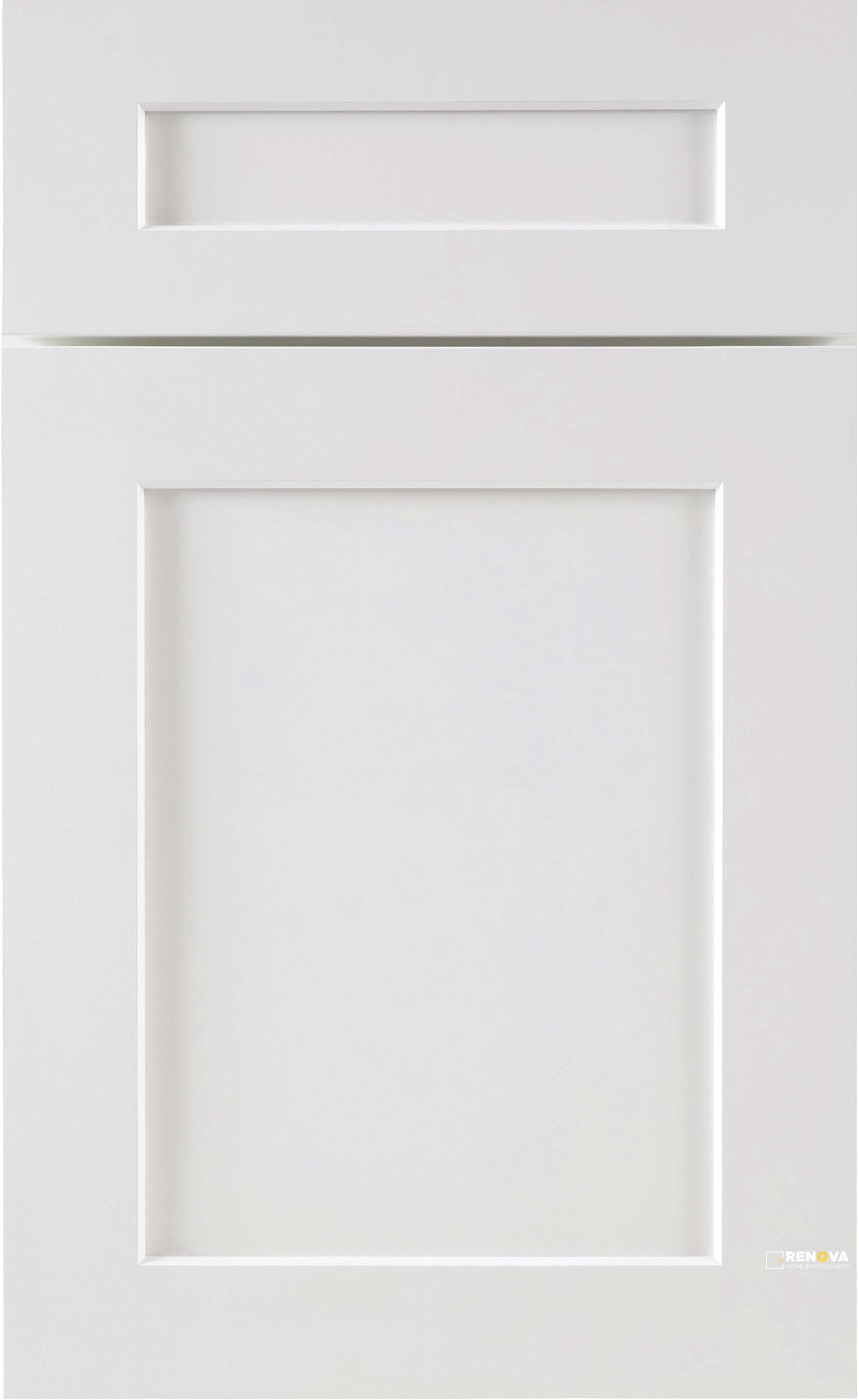 Bright White Shaker (S8) - LUBAN Cabinetry