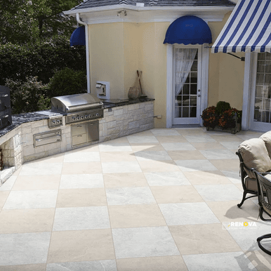 FUTURA IVORY ANTI-SLIP PORCELAIN PAVERS 2CM 24" X 24"