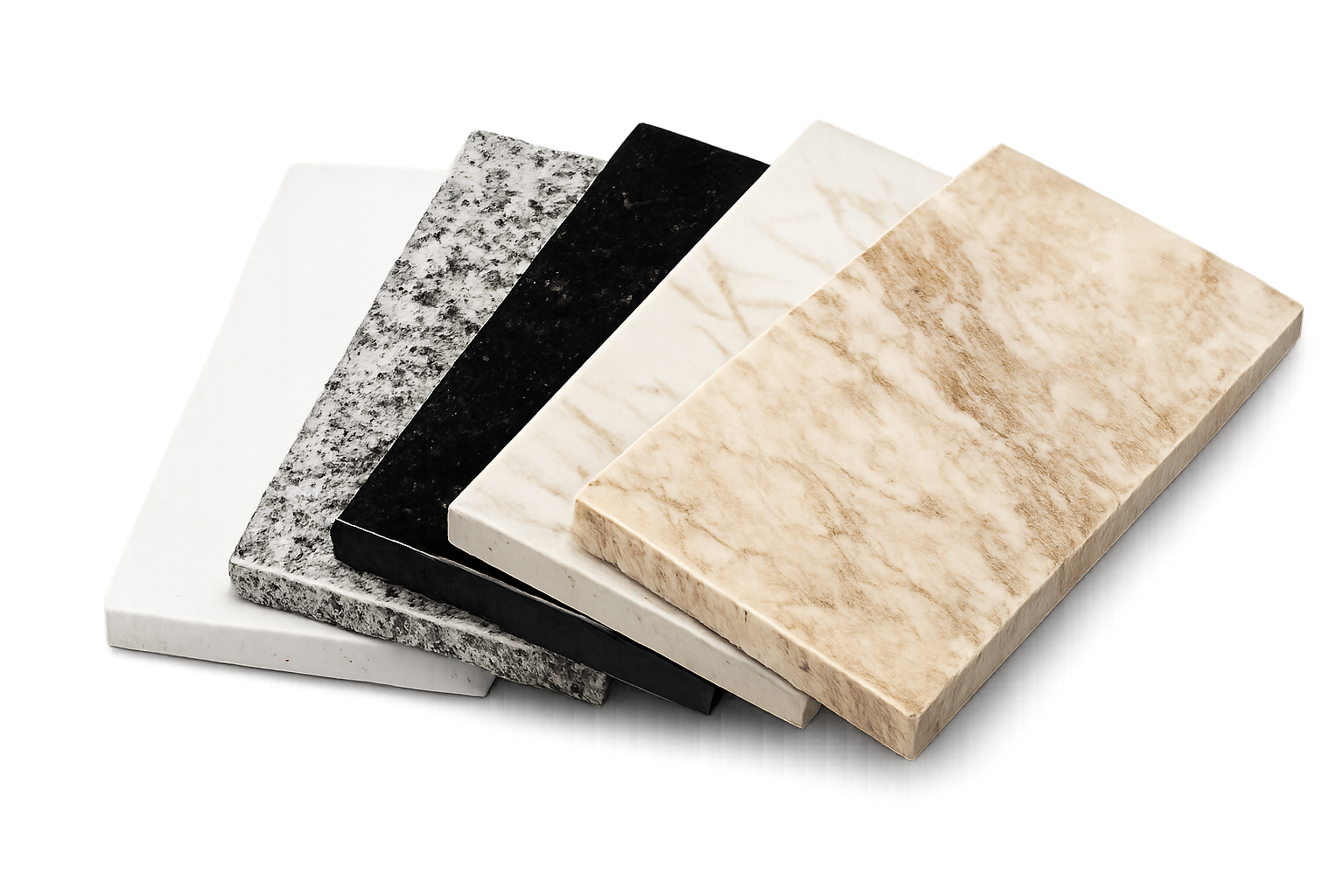 Countertop stones — quartz, granite, marble, quartzite